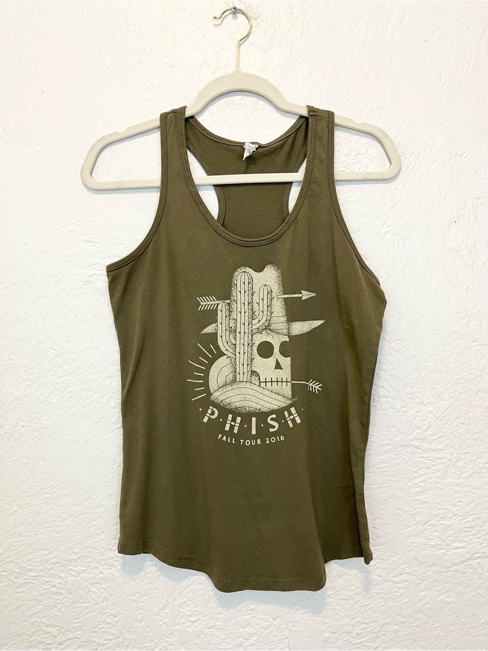Phish Fall Tour 2016 Tank Top Olive Green Large L